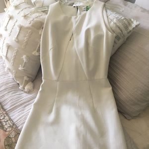 White structured milly dress